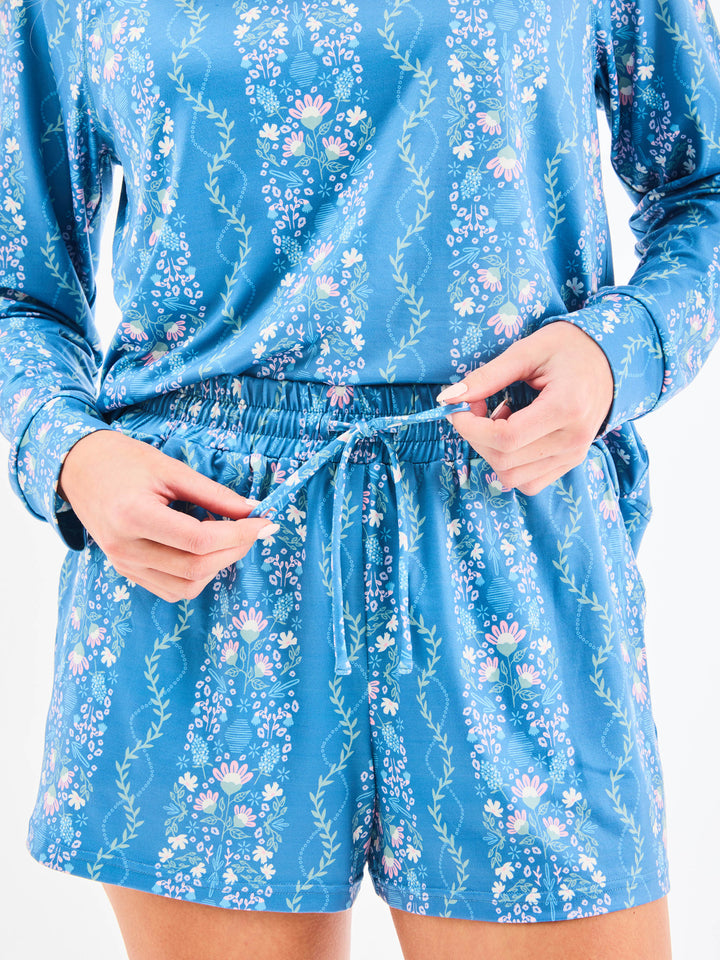 Annie PJ Short Set  - Ivy Lane Blue