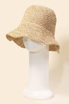 Straw Braided Bucket Hat