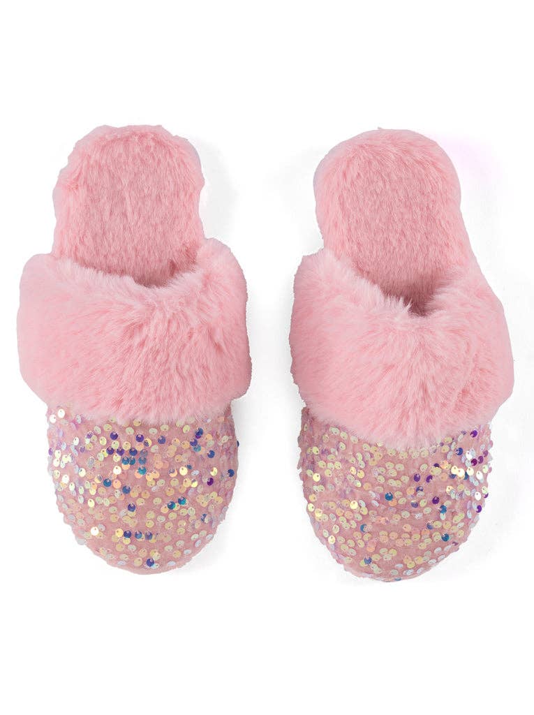 FIESTA SLIPPERS, PINK: L/XL