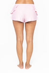 Mono B - Bamboo Blend Double Ruffle Shorts: Black / S:M:L (2:2:2)