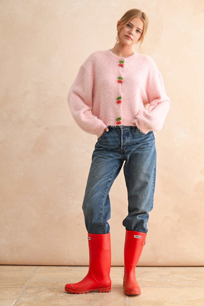Oh Cherry Button Cardigan