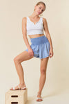 Light Wash Denim Swing Shorts