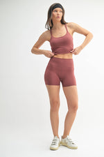 Mono B - Venice Cloud Light Contour Biker Shorts: Black / S:M:L (2:2:2)