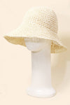 Straw Braided Bucket Hat