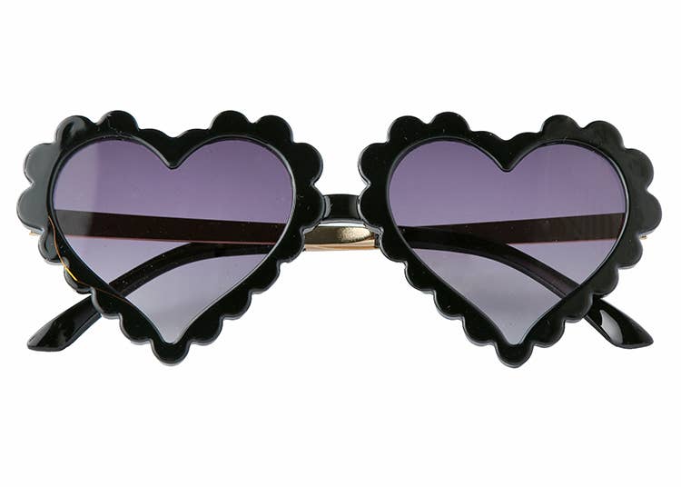 Heart Sunglasses: Black