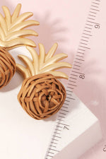 Braided Pineapple Dangle Earrings
