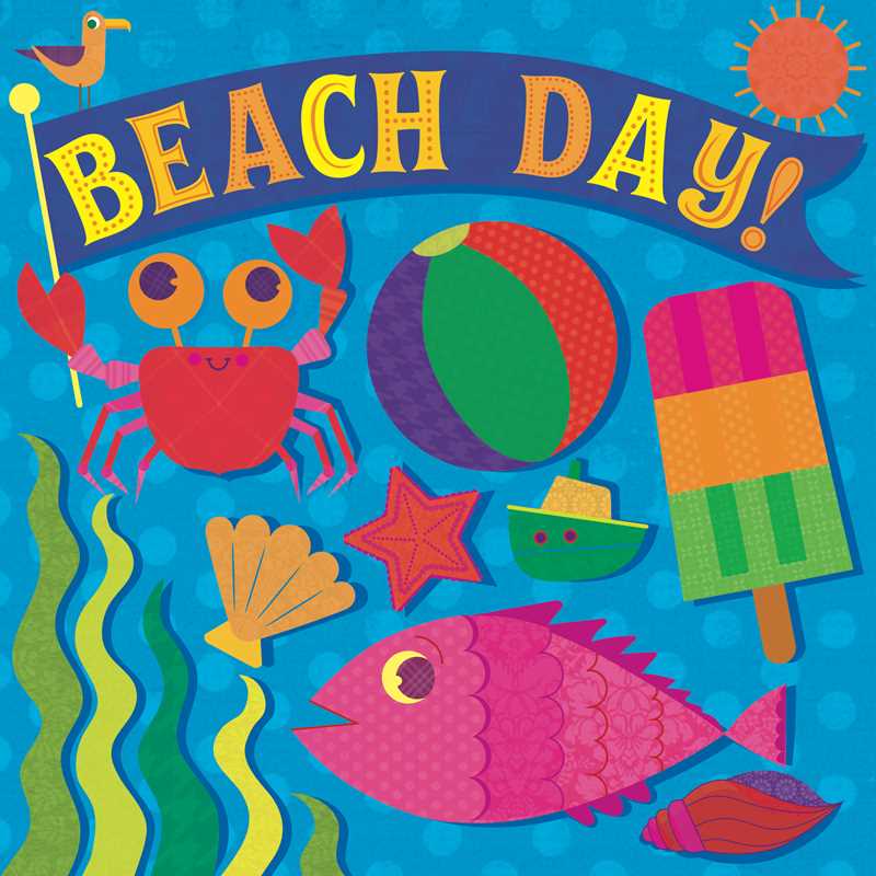 Simon & Schuster - Beach Day! by Hunter Reid: Board Books; 14 pages / English