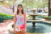 The Vineyard Straw Clutch with Interchangeable Bow -Hot Pink