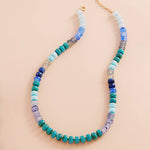 Sensibling Corp. - Ombre Flat Round Shaped Beaded Necklace
: Pink