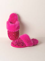 FIESTA SLIPPERS, MAGENTA: L/XL