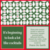 Peace On Earth | Funny Gift | Cocktail Napkin