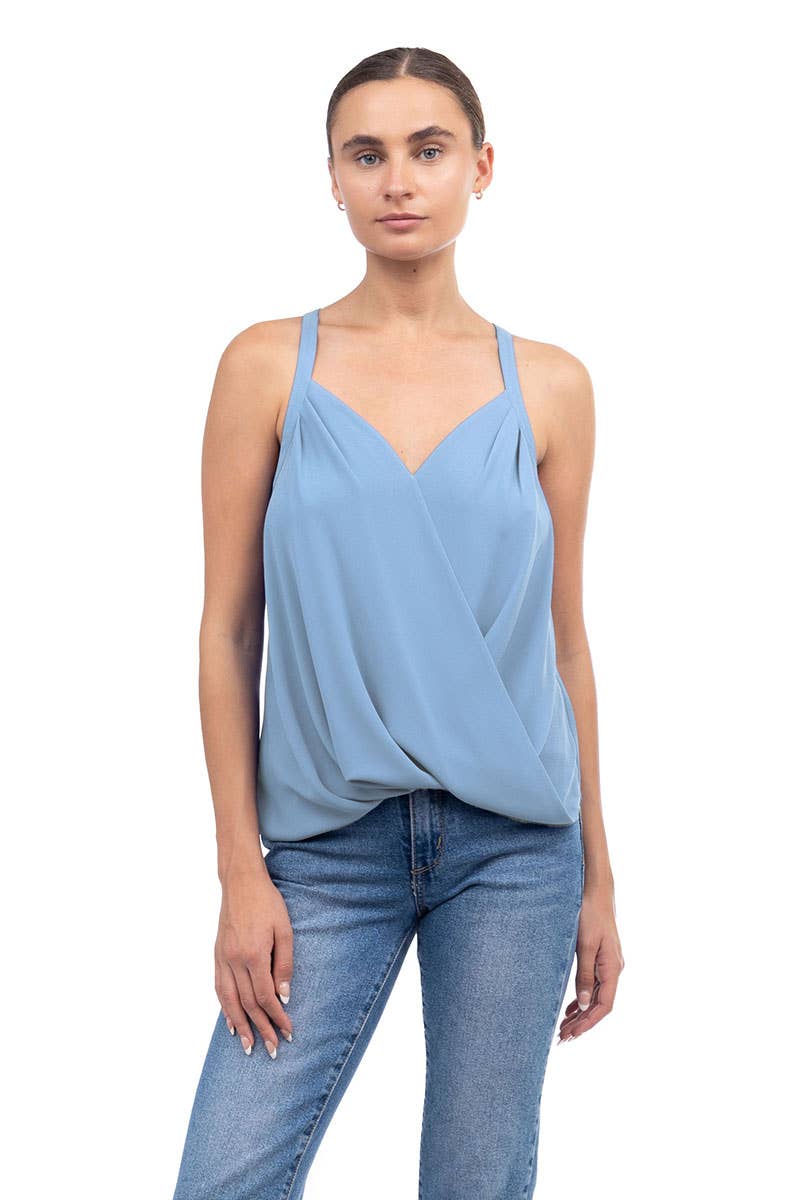 Overlap Tank Top : Celestial Blue