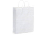 White Kraft Paper Shopping Bags: Vogue 16x6x12.5" / 250 Pack