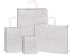 White Kraft Paper Shopping Bags: Vogue 16x6x12.5" / 250 Pack