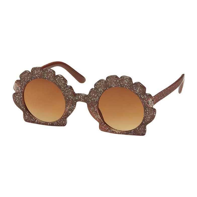 Blue Gem Sunglasses Inc - K6884-NEW- Kids - Glitter Seashell Sunglass