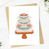 Big Moods - "Congrats on your wedding day" Wedding Cake With Banner Card