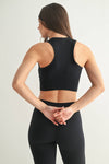 Mono B - Venice Scrunch Racerback Active Top: Black / S:M:L (2:2:2)