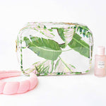 Natural Botanical Clear Coated Rectangular Cosmetic Case