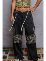 French Terry Camo Cargo Pants