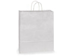 White Kraft Paper Shopping Bags: Vogue 16x6x12.5" / 250 Pack