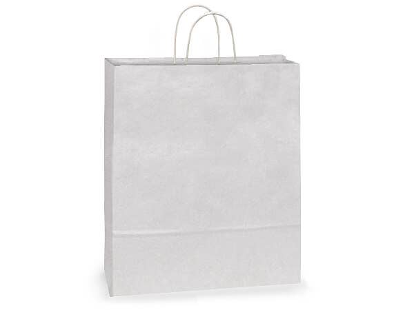 White Kraft Paper Shopping Bags: Vogue 16x6x12.5" / 250 Pack