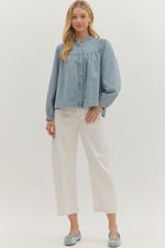 Abby Light Denim Top