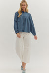 Abby Top  Denim