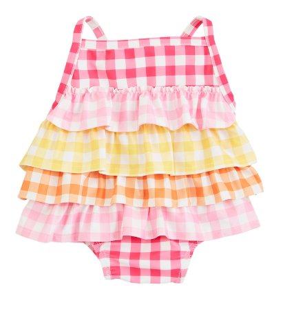 Gingham Baby Suit