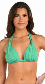 La Blanca Island Goddess Halter Triangle Top