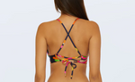 Trina Turk Reversible Halter Bra Swim Top - Palms Paradise