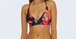 Trina Turk Reversible Halter Bra Swim Top - Palms Paradise
