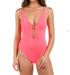 La Blanca Island Goddess Plunge One Piece - Coral Reef