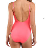 La Blanca Island Goddess Plunge One Piece - Coral Reef