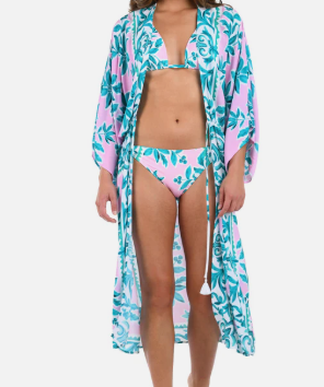 The La Blanca Opulent Palm Kimono