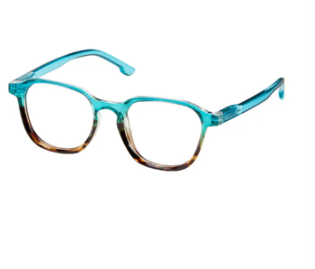 Blue Gem glasses 1960 light blue