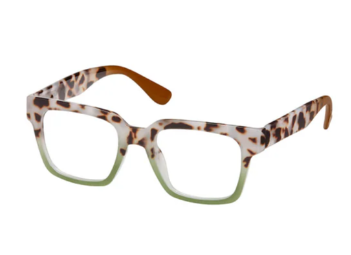 Blue Gem glasses 1956 cheeta+green