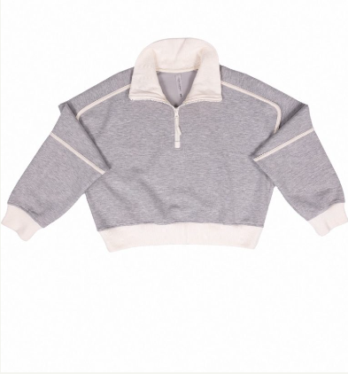 Simply Southern Grey Zip Up