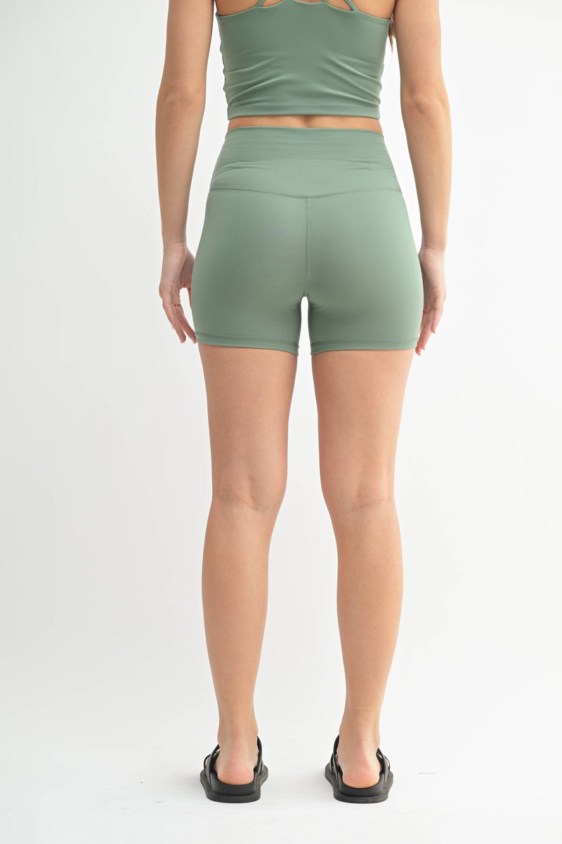 Mono B - Venice Cloud Light Contour Biker Shorts: Black / S:M:L (2:2:2)