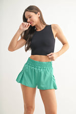 Mono B - Cropped Fitted Muscle Tee: SHELL PINK / S:M:L (2:2:2)