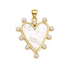 Nora James jewelry - Nantucket scarf necklace: Pearl spike heart