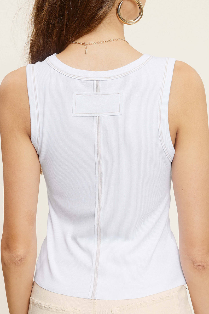 Mineral Washed Breathable Tank Top