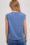 Bluivy - STIRPED MUSCLE TEE: IVORY / S