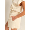 Motek Hooded Romper In Alpaca