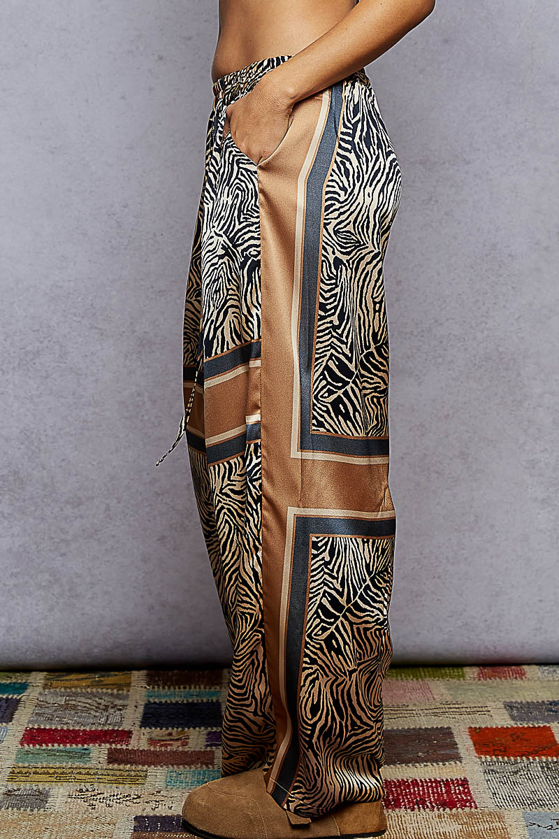Zebra Palazzo Pants