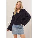 Double Breast Sweater Trench Jacket