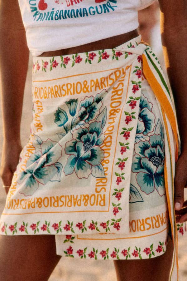 Italian wrap skirt