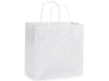 White Kraft Paper Shopping Bags: Vogue 16x6x12.5" / 250 Pack