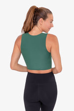 Mono B - Cropped Fitted Muscle Tee: SHELL PINK / S:M:L (2:2:2)