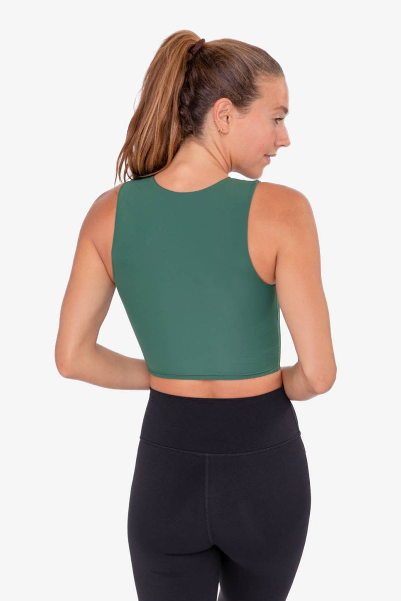 Mono B - Cropped Fitted Muscle Tee: SHELL PINK / S:M:L (2:2:2)