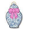 Chinoiserie Jar Pink Bow Door Hanger